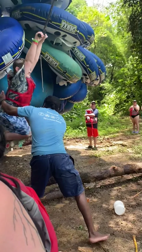 Rope Swing Did Him Dirty, Jamaica - 02 Aug 2025 Stock Footage 314230587