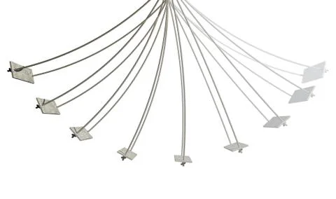 Rope swing motion path isolated Stock Illustration