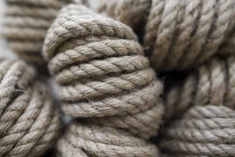 Rope texture background , selective focus Foto stock