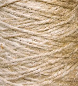 Rope texture. Hemp fiber pattern. Threads background Stock Photos