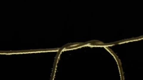 Rope tied in a knot 2 Stock-Footage 27333524
