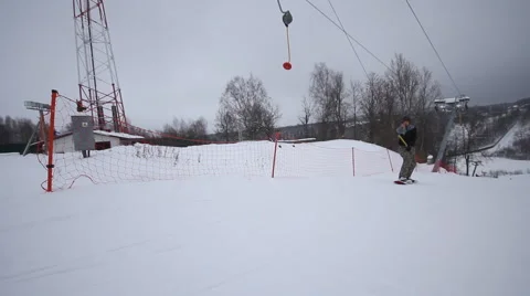 Rope tow Stock Footage 1060392