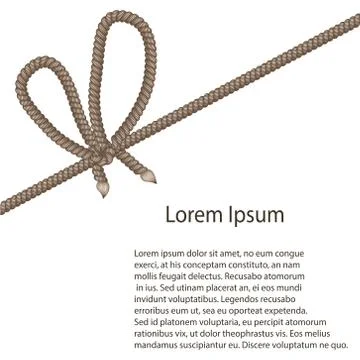 Rope vector bow 스톡 일러스트