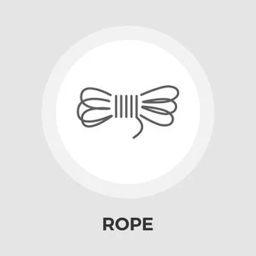 Rope vector flat icon Stock Illustration