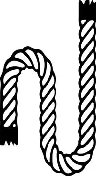 Rope vector illustration isolated on background Illustrazione stock