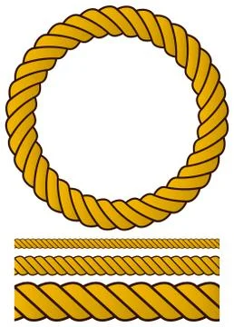 Rope vector set. Illustrazione stock