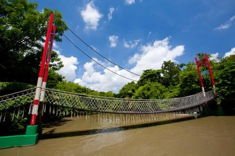 Rope walkway through Stock Photos