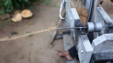 Rope Weaving Vídeo Stock 123082423