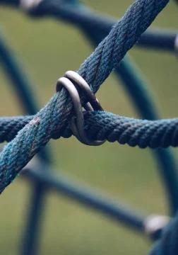 Rope web texture pattern Foto stock
