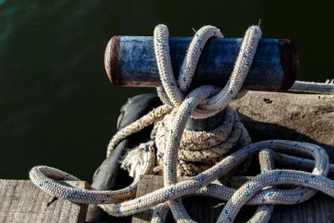 Rope wharf Stock Photos