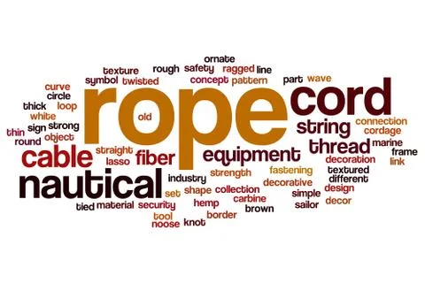Rope word cloud 스톡 일러스트