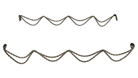 Ropes - 3D render Illustrazione stock