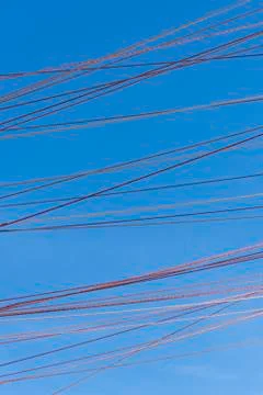 Ropes across the sky Stock Photos