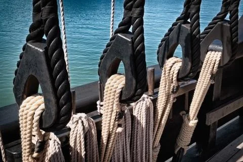 Ropes and rigging Stock Photos
