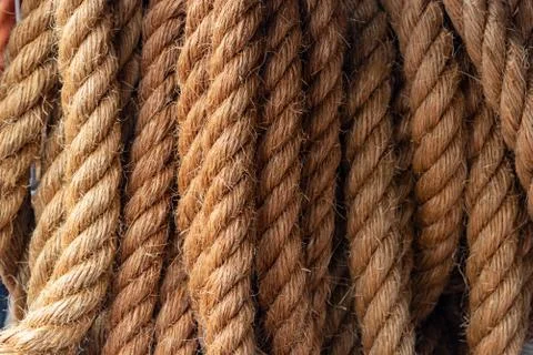 Ropes textures in full frame for design - graphic recourses Stock Photos