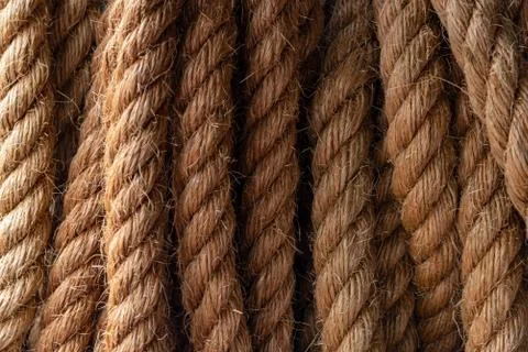 Ropes textures in full frame for design - graphic recourses Stock Photos