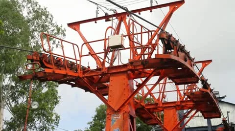 Ropeway at Haridwar 库存影片 21055674