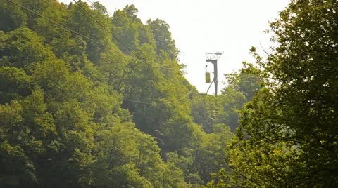 Ropeway in italy Stock Footage 11408204