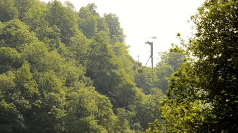 Ropeway in italy Stock Footage 11408210