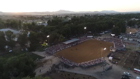 Roping Cattle at the Rodeo Video stock 123266747