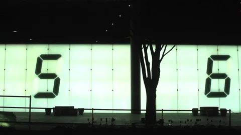 Roppongihills Keyakizaka street Timecode including cars wide shot Stock Footage 74099593