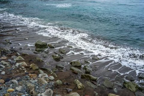 Roque de las Bodegas beach, Tenerife Stock Photos