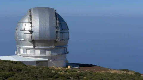 Roque de los Muchachos.  Observatory on La Palma Stock Footage 85316274