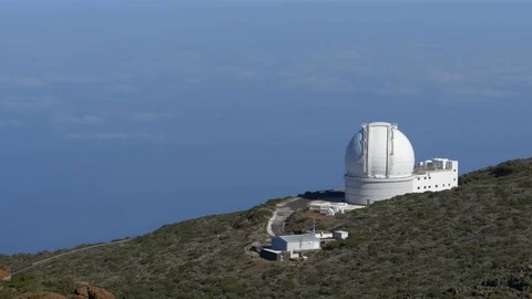 Roque de los Muchachos.  Observatory on La Palma Stock Footage 85316690