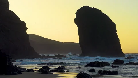 Roque del Moro Beach Stock Footage 292001259