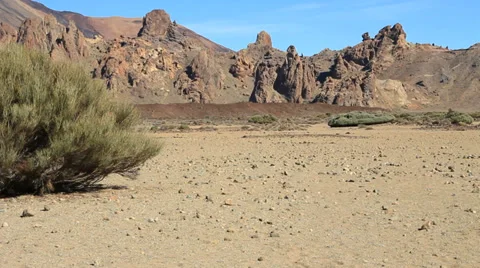 Roques de García, rock formations of the Teide Video stock 34135488