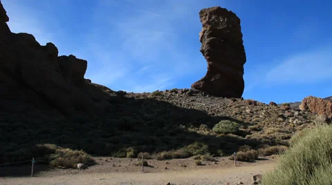 Roques de García, rock formations of the Teide Video stock 34145346