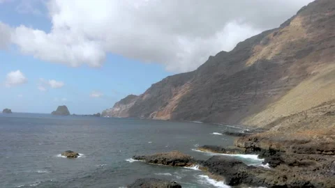 Roques de Salmor viewpoint. El Hierro island. Drone. Aerial. Stock-Footage 208720573