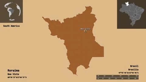 Roraima, state of Brazil. Previews. Pattern Illustrazione stock