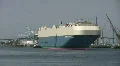 RORO Cargo Ship - Port of Los Angeles Series HD Footage
