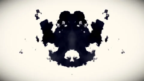 Rorschach Inkblot Test Morphing Ink Blot Mask 스톡 동영상 139739749
