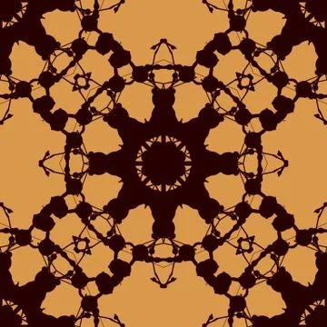 Rorschach inkblot test vector design. Abstract seamless pattern. For fabric イラスト素材