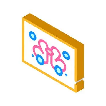 Rorschach test glyph icon vector illustration color Stock Illustration