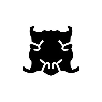 Rorschach test icon. Simple style Rorschach test background symbol. brand l.. Stock Illustration