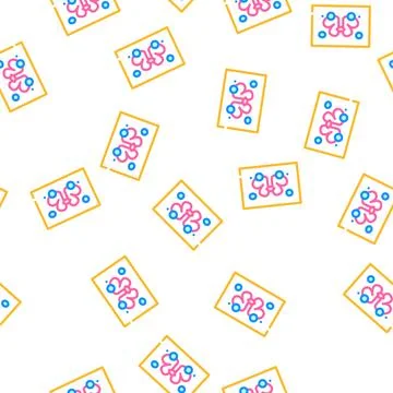 Rorschach test vector seamless pattern 库存插图