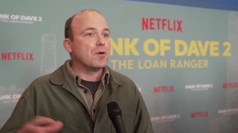 Rory Kinnear on playing the 'irreplaceable' millionaire Dave Fishwick in Bank O Stock Footage 297071464