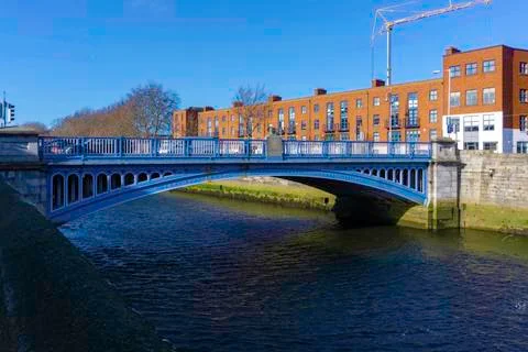 The Rory O'More Bridge on the River Liffey Stock Photos