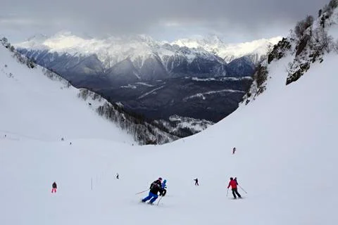 Rosa Khutor Alpine Resort Stock Photos