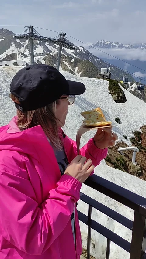 Rosa Khutor Alpine ski resort in Krasnodar Krai. Stock Footage 276432717