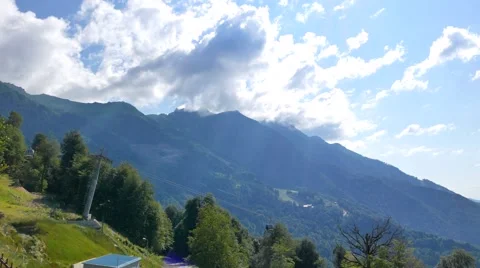 Rosa Khutor Olympic Village. Sochi, Russia. 1280x720 Stock Footage 52814734