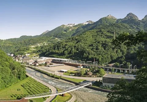 Rosa Khutor resort Fotos Stock