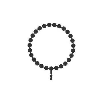 Rosary bead icon Stock Illustration