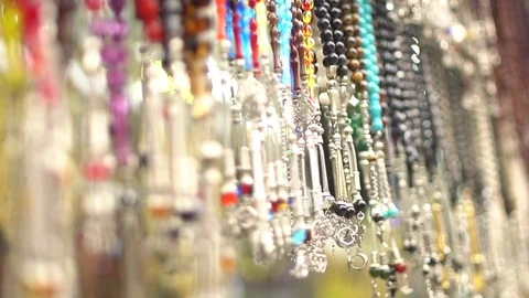 Rosary beads close-up Video stock 99289650