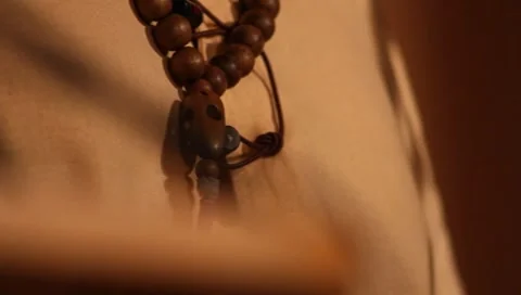 Rosary beads decoration Stock Footage 7748853