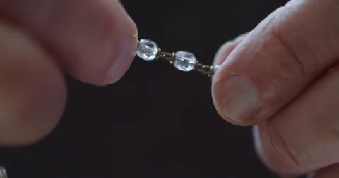 Rosary Beads Stock Footage 332367647