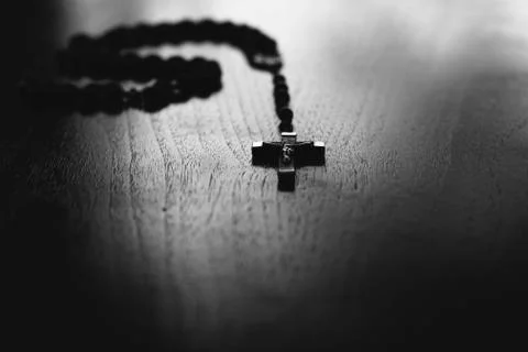Rosary Cross Foto stock